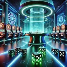 Free-spin bonus feature trigger in Galactic Gems on kingplay66